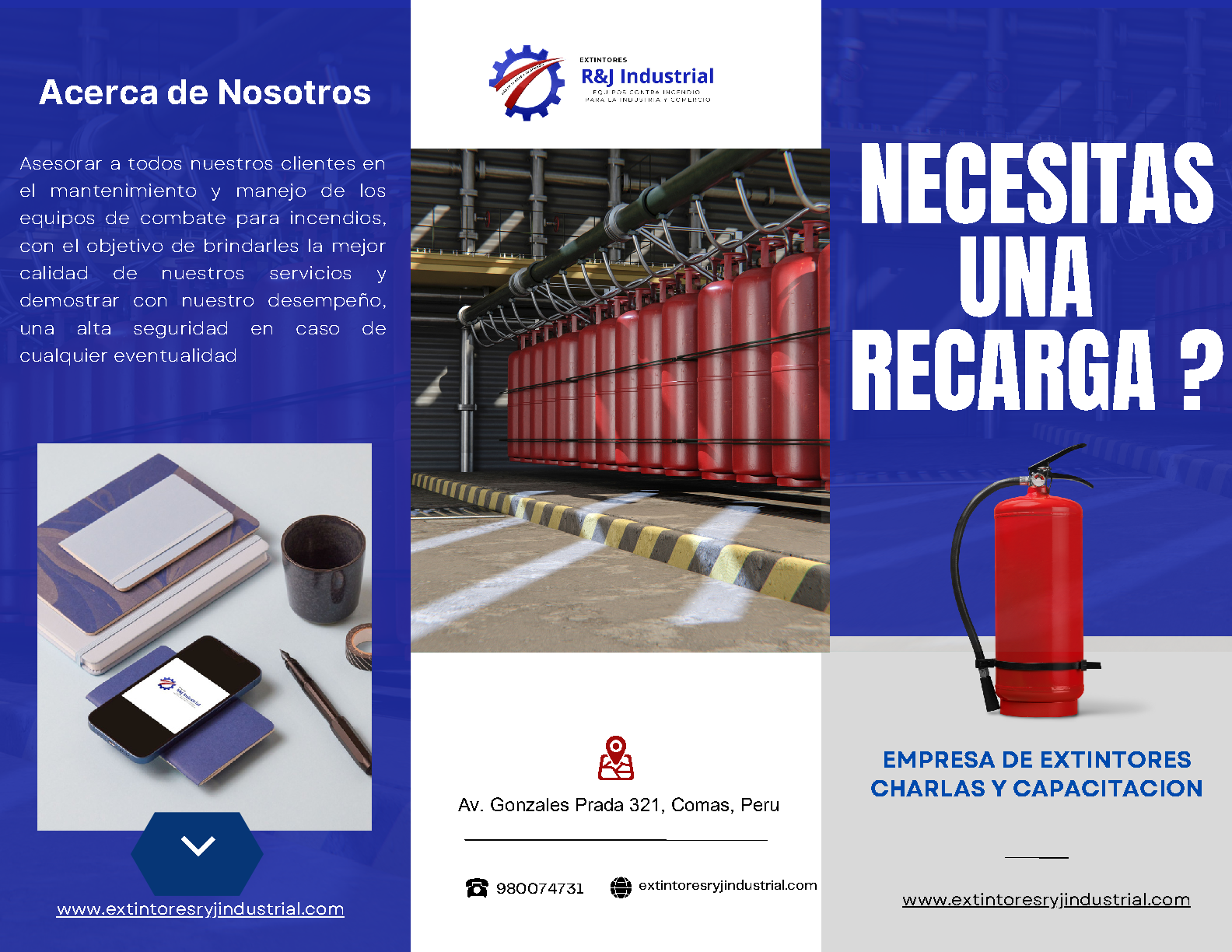 Portada del catálogo de R&J Industrial